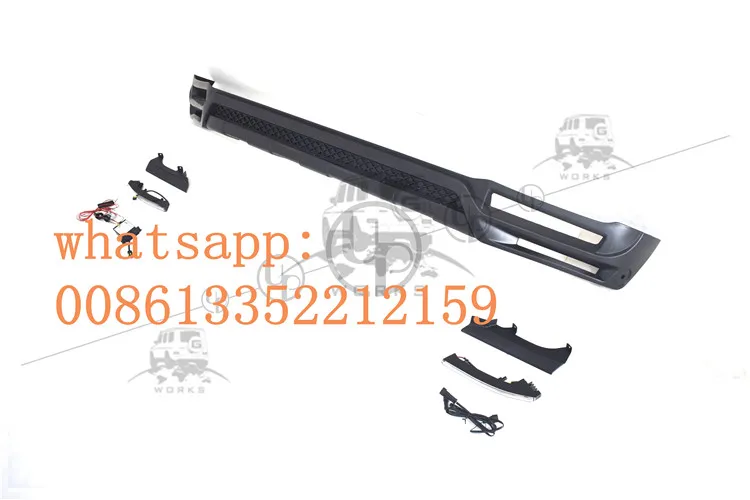 G CLASS G500 B style front lip fit for 2019 year G wagon G500 with lights (15)