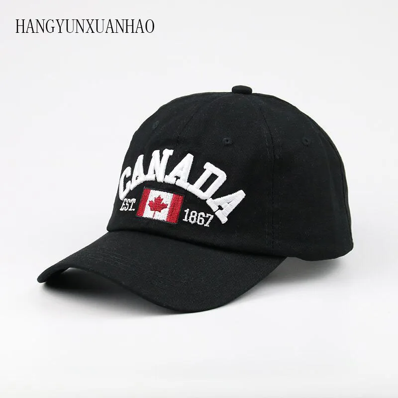 

2019 Cotton Gorras Canada Baseball Cap Flag Of Canada Hat Snapback Adjuatable Mens Baseball Caps Brand Snapback Hat