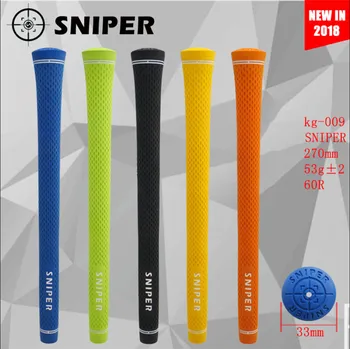 

New 9pcs/lot Sniper Golf Club Grips High Quality Rubber Standard Golf Grips For Workshop Driver Woods Irons 5 Colors