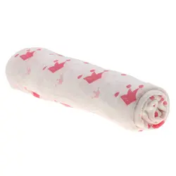 Хлопок Lange новорожденного пеленать одеяло для сна мешок 110 см х 110 см-корона