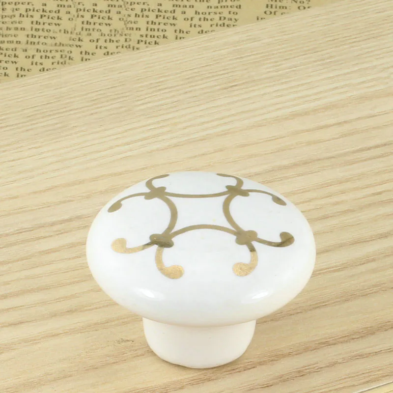 

Gold Flower Antique Garden Furniture Handle Cabinet Door Handle Knobs(Diameter:38mm)