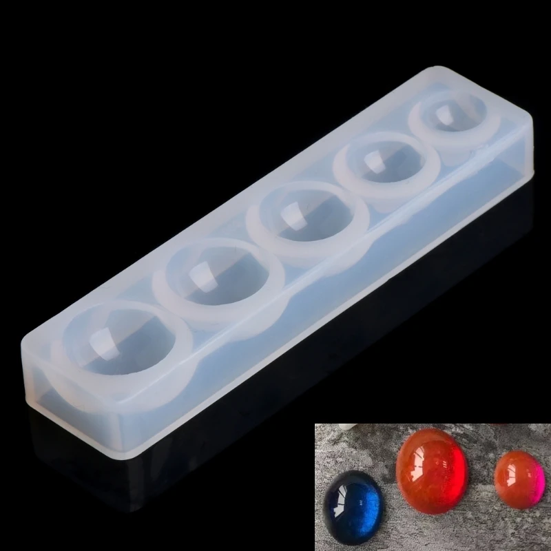 

New Round Cabochon Silicon Mold Resin Jewelry DIY Craft Necklace Pendant Mould Tools