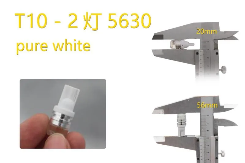 6 pcs of T10 W5W 2smd 5630 1.5w LED 194 168 Clearance Lights License Plate Light 24V 6 pcs of T10 W5W 2smd 5630 1.5w LED 194 168 Clearance Lights License Plate Light 24V