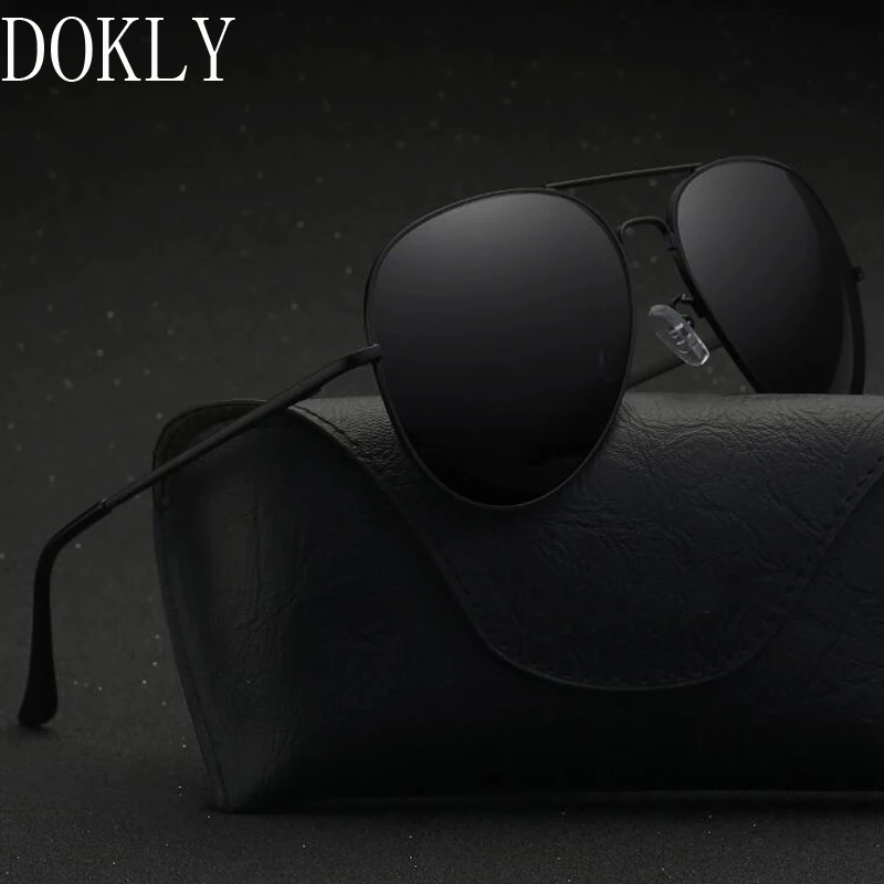 Dokly brand 2023 HD Polarized black lens black sunglasses Men Polarize –  Cinily