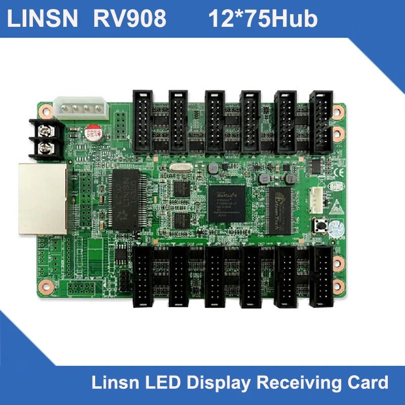 

RV908 linsn receiving card led screen system match LED full color display sending card led singboard receiver