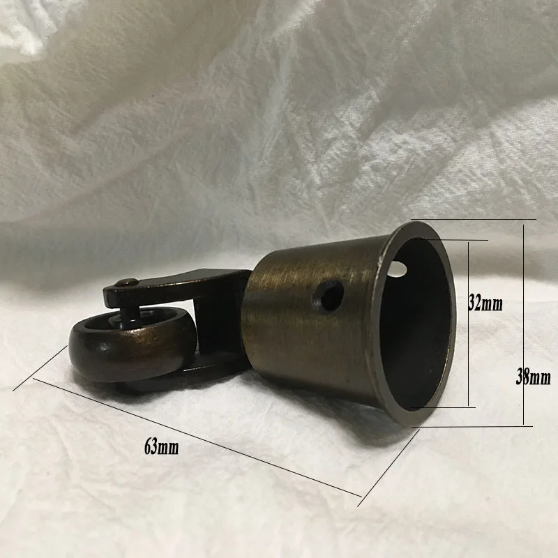 2 шт./партия, винтажная круглая чашка, ролик для мебели на колесах, полка, шкаф, стул, диван-ролики