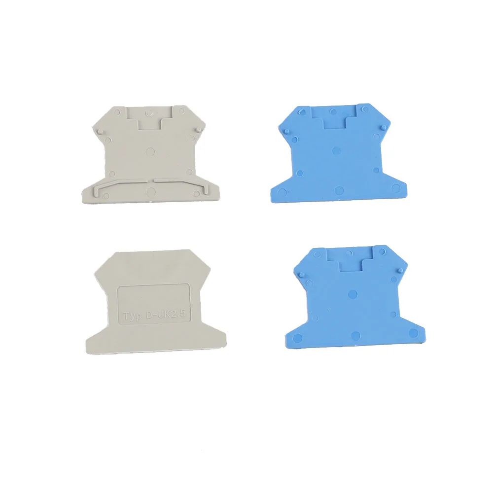 

5PCS D-UK 2.5 End Plate Din Rail Universal screw Terminal Blocks End Cap apply to UK 2.5B fitting baffle separator accessories