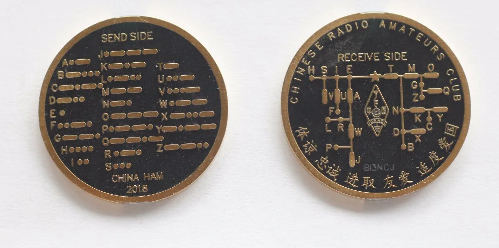 

NEW CW Commemorative Coins Morse Code Commemorative Coins PCB Crafts PCB Creative Gifts Amateur Radio