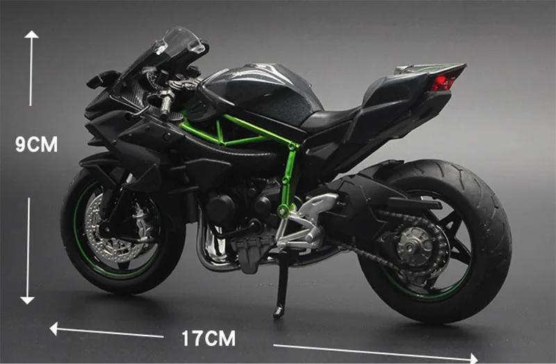 1:12 Ninja H2 H2R литье под давлением гоночный мотоцикл модель игрушки миниатюры спортивный велосипед игрушки для детей