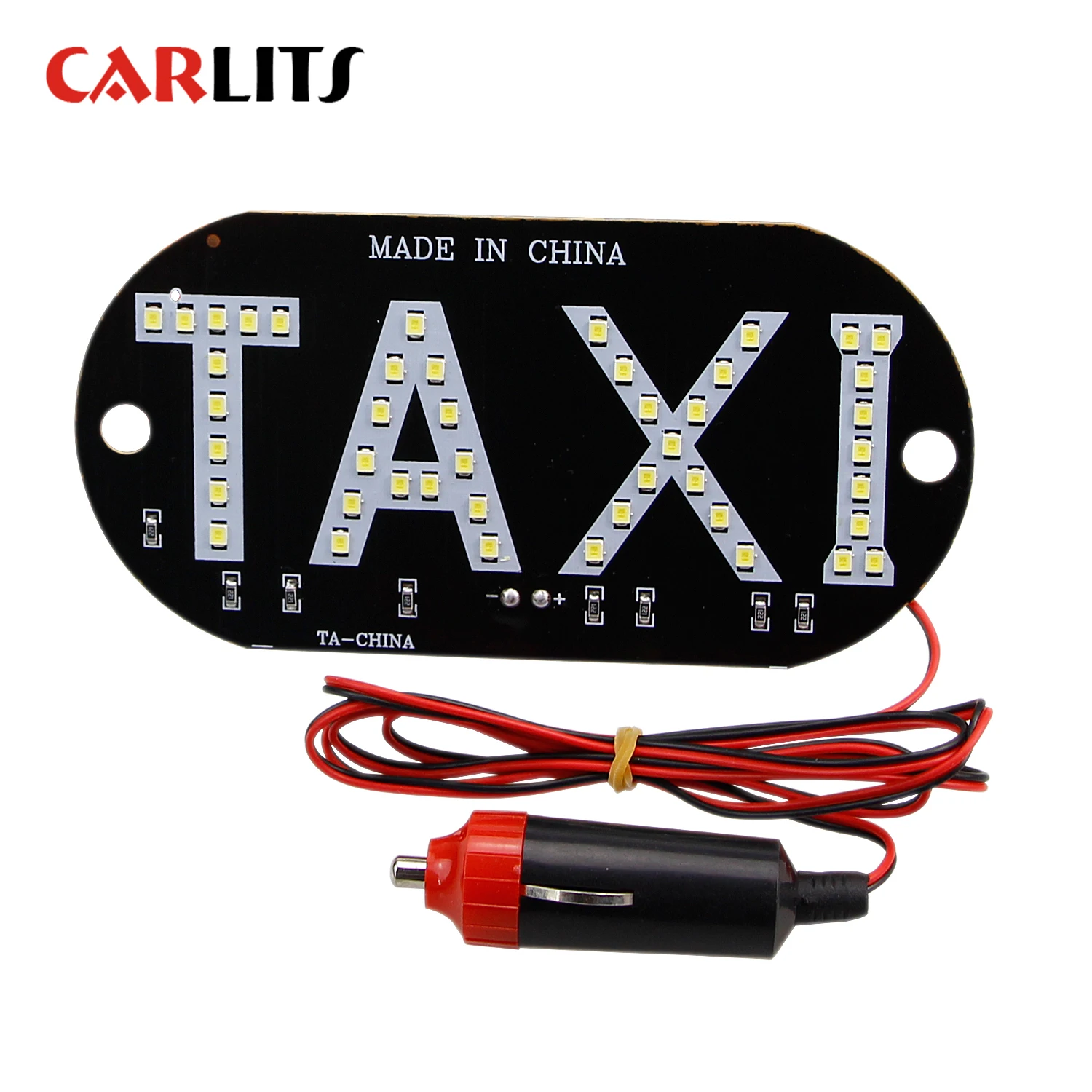 

CARLITS 1pcs/lot Taxi Led Car Windscreen Cab indicator Lamp Sign Blue Red Green White LED Windshield Taxi Light Lamp 12V