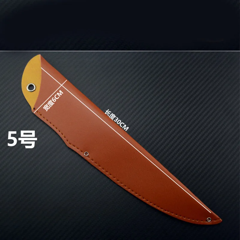 Высокое качество из искусственной кожи чехол для DIY нож ручка материал прямой нож домашний Фруктовый нож мясник - Цвет: Type 5