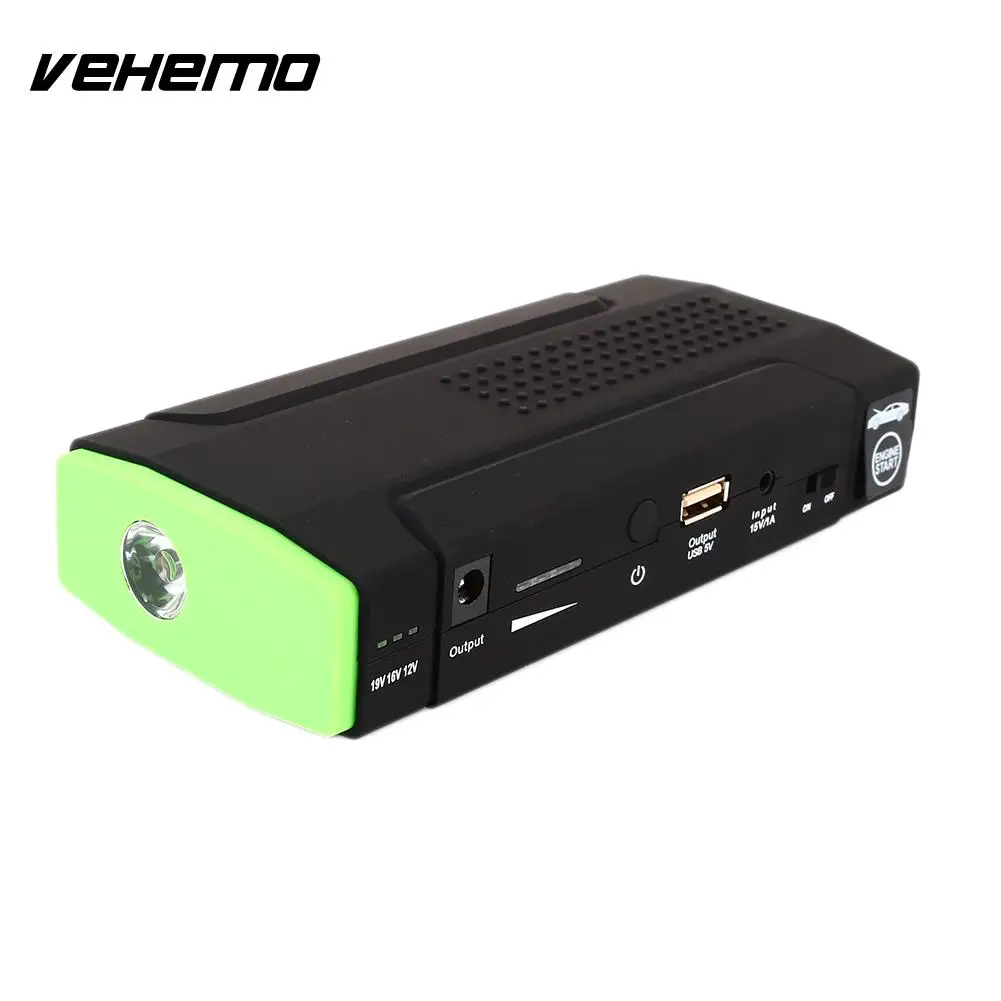 15V1A DIY Jump Starter Booster Car Battery Portable Emergency Battery Charger Booster High Power Bank LED Lighting Kit