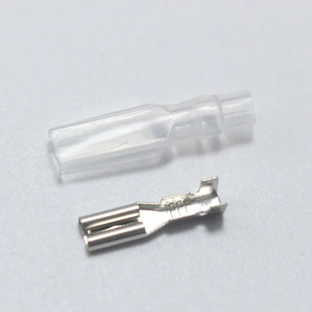 100pcs 2.8 Female Wire Crimp Terminals with Case for 2.8mm Motorcycle