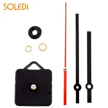 DIY Silent Clock Mechanism Classic Black+Red Quartz Watch Wall Clock Movement Mechanism Parts Repair Replacement Essential Tools