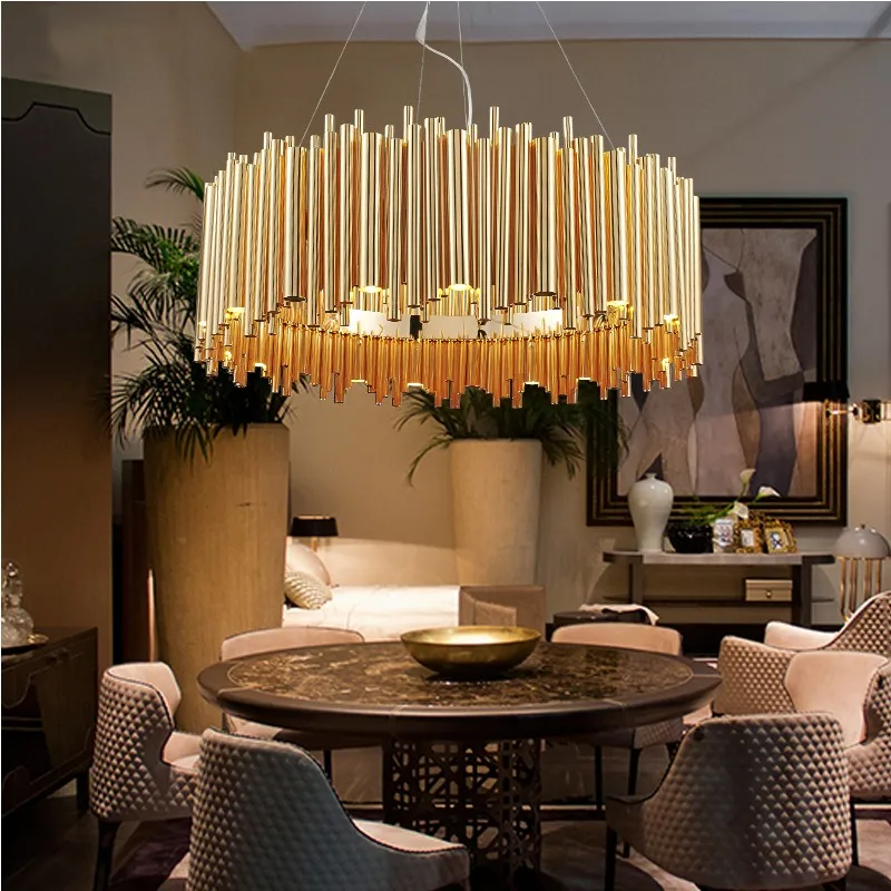 

Modern vintage gold pendant lights bar dining room Postmodern pendant lamp dining room pendant lamps