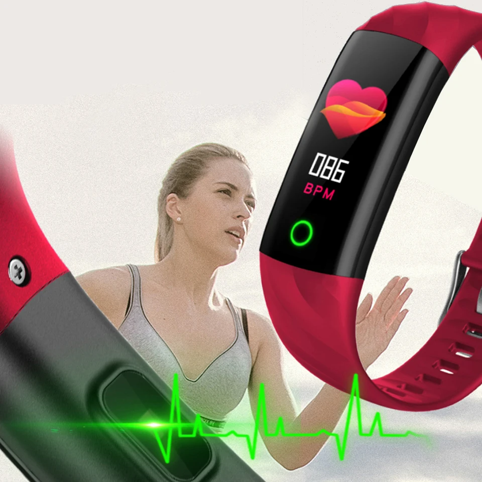 IP68 للماء سوار ذكي عداد الخطى مراقب معدل ضربات القلب الدم الأكسجين جهاز تعقب للياقة البدنية الذكية معصمه متعددة الرياضة الذكية الفرقة