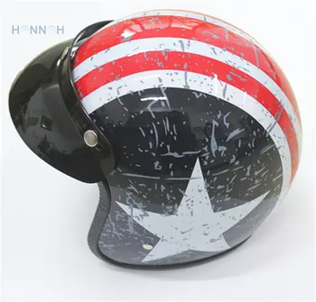 

NEW Motorcycle helmet jet Vintage helmet Open face retro 3/4 half helmet casco moto capacete Retro Motocross Motorcycle