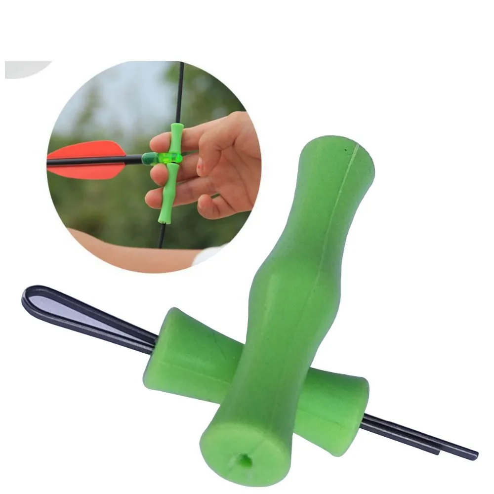 1pcArcheryFingerGuardFingerTabSiliconBowstringFingerSaverTab