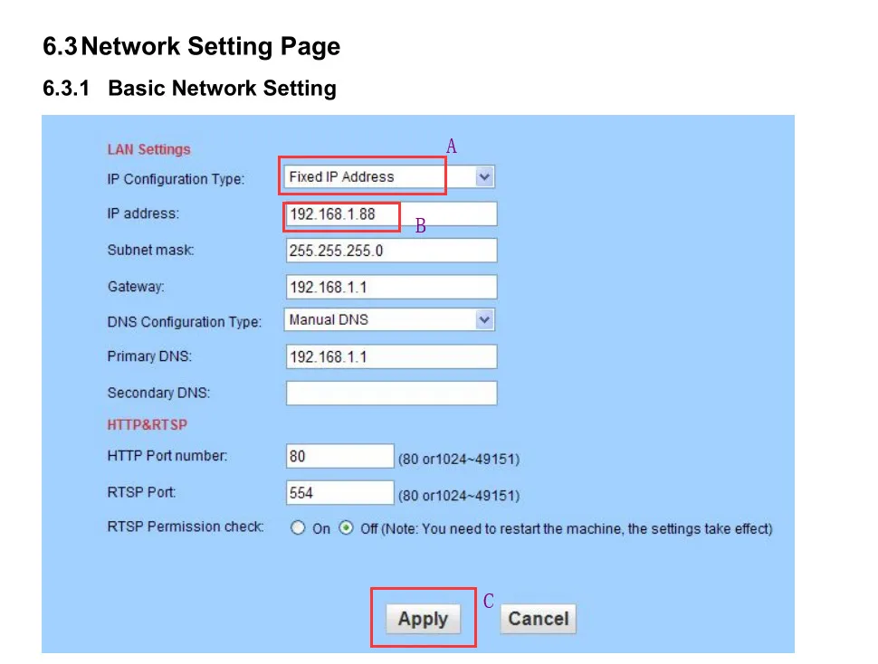 para cartão ir visão noturna câmera ip