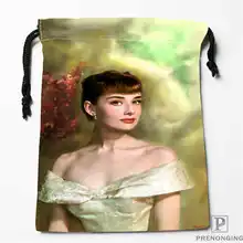 Пользовательские печати Хепберн, Одри сумки для покупок на шнурках дорожный мешочек для хранения плавать Пешие прогулки игрушка сумка унисекс мульти Size18-12-31-17