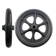 8 дюймов черные передние колеса для инвалидная коляска с ручным приводом, колесики цвета черный