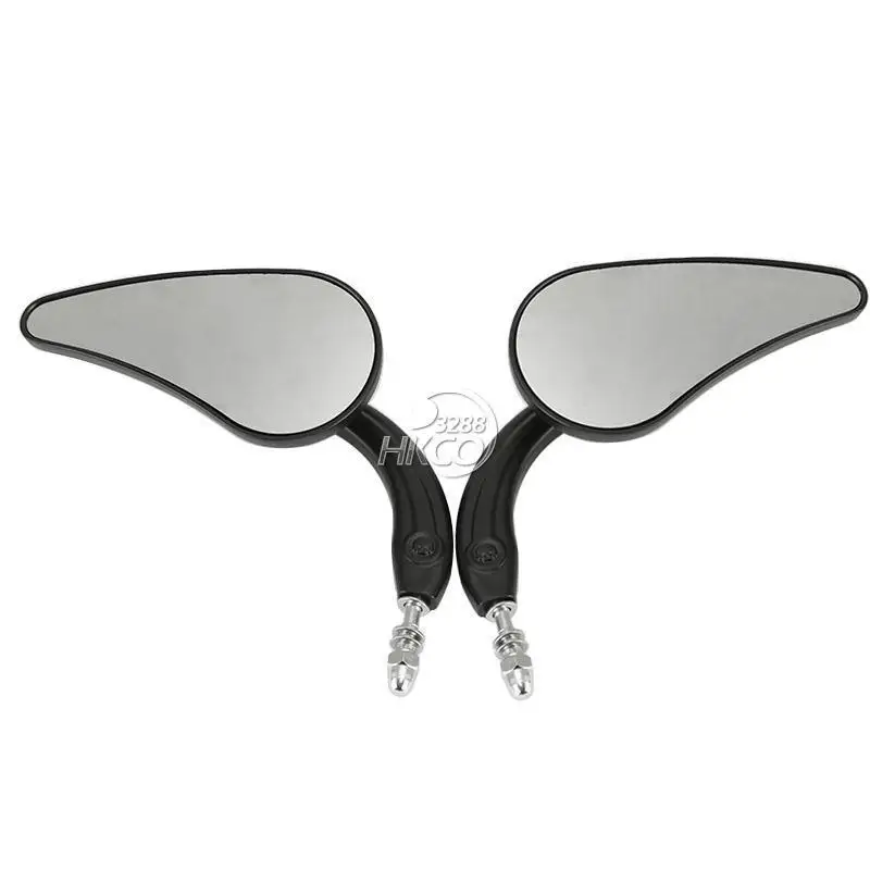 free shipping Black Teardrop Motorcycle Rearview Mirror For Harley