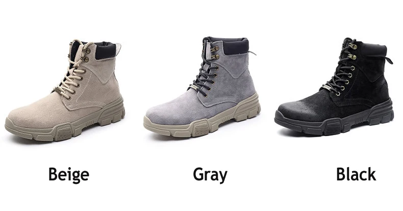 Winter Shoes Mens Combat Boots' Army Casual Motorcycle Ankle Boots Men's Lace-up Military Boots Tactical Desert Boot For Men New (2)