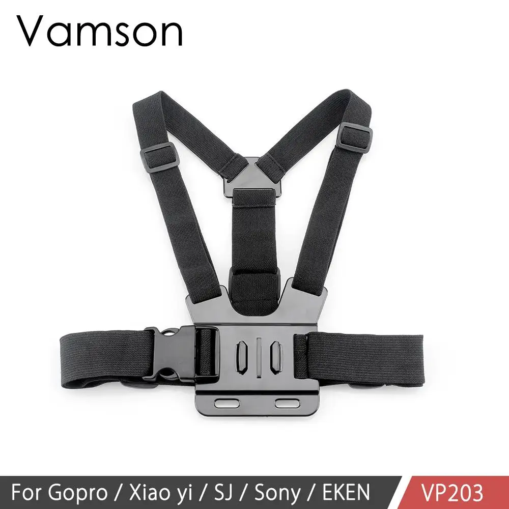 Vamson для Gopro Hero 6 5 4 комплект аксессуаров нагрудный ремень плавучий поплавок адаптер крепление для Yi 4K для SJCAM для Eken камера VP203B - Цвет: VP203