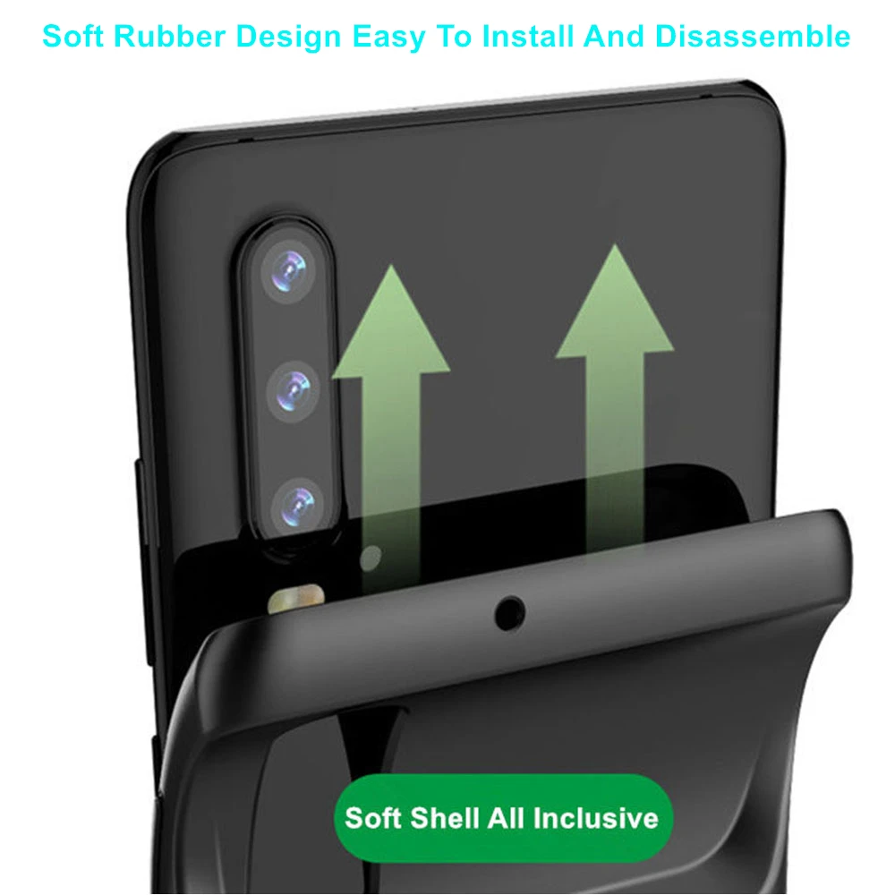 For Huawei P20 Lite Y7 2018 P30 Lite P30 Pro P30 Mate 20 Mate 20 Pro Nova 3e Nove 4e Battery Charger Case Cover Power Bank