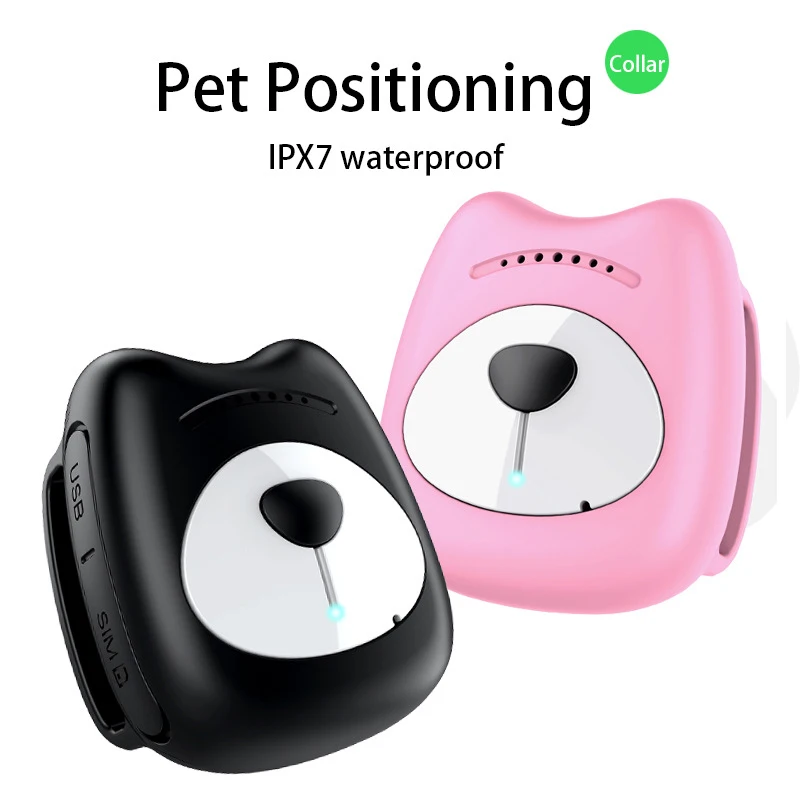 Умный водонепроницаемый IP67 мини gps LBS трекер ошейник для собаки кошки в режиме реального времени бесплатное приложение wifi LBS позиционирование гео-забор