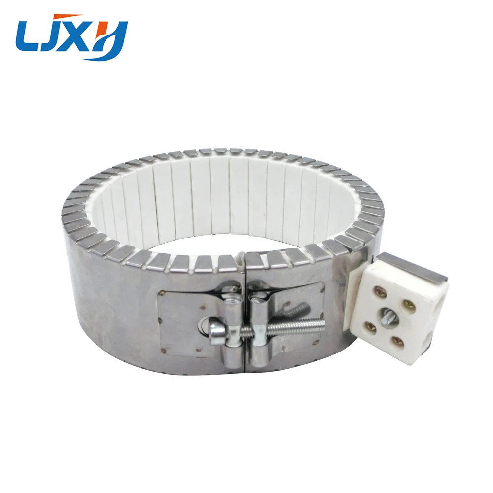 LJXH 1 шт. 110V220V380V ленточные нагреватели керамический нагревательный элемент из нержавеющей стали 100x100 мм/120x100 мм/150x100 мм 1400 Вт/1700 Вт/2100 Вт