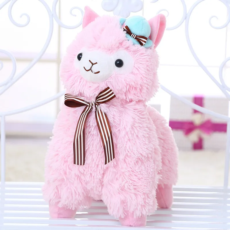 35 cm alpacasso japonés con HAP y corbata suave Juguetes peluche Lama muñeca kawaii alpaca peluche niños juguetes regalo