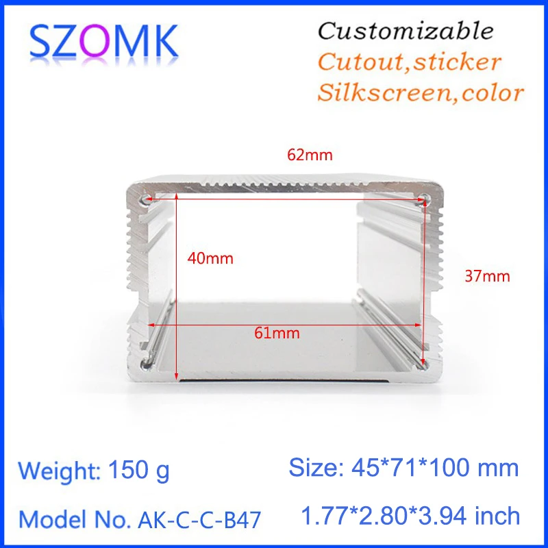 aluminum extrusion case szomk aluminum project box electronics enclosure for pcb aluminum amplifier housing box extruded junction box aluminum diy box pcb control enclosure electrical gps tracker outlet boxes   (3).jpg