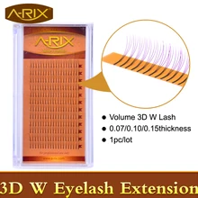 1 Упаковка объем W 3D наращивание ресниц 0,07 0,10 0,15 Индивидуальные ресницы профессиональные инструменты для макияжа толстые длинные ресницы из Кореи