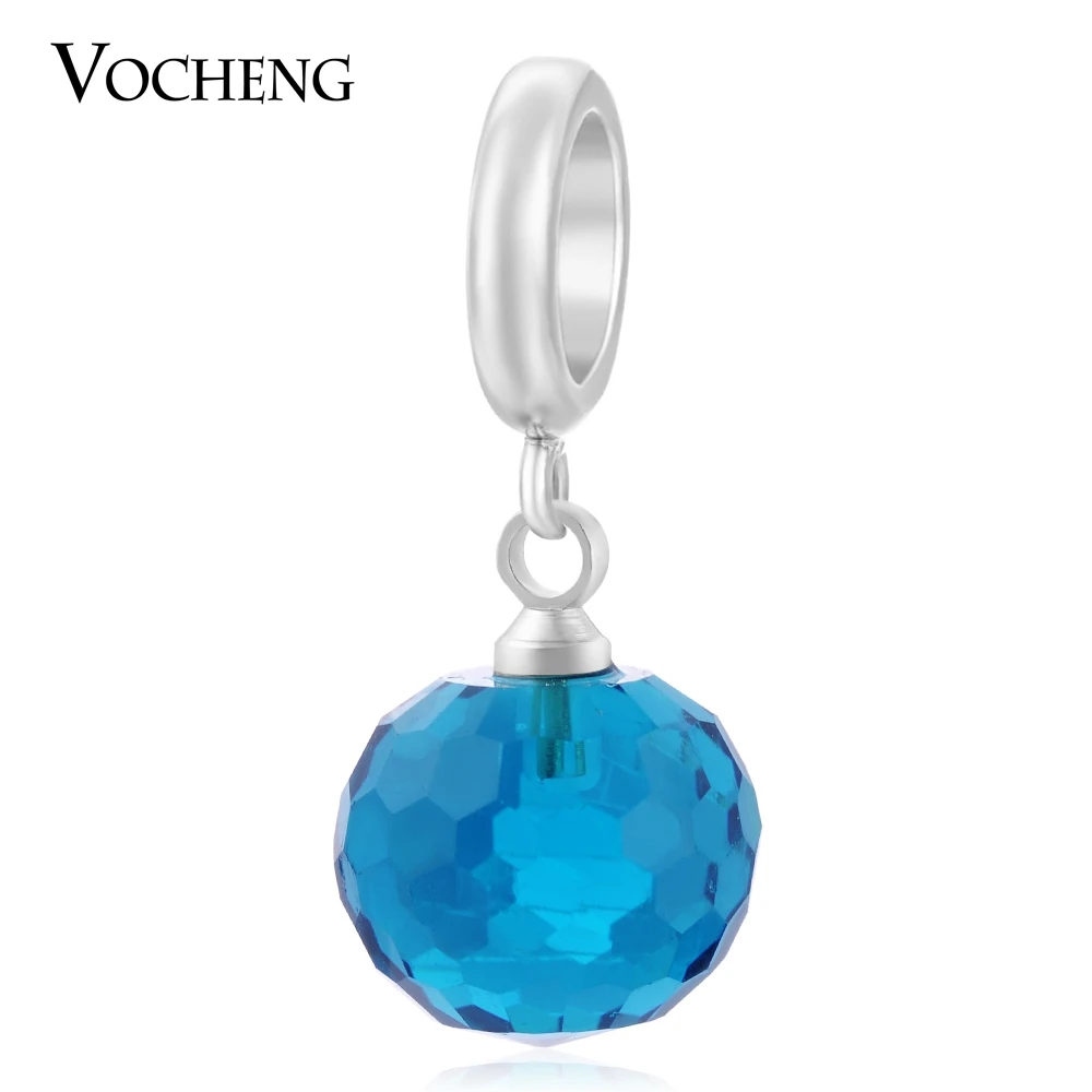 

Endless Charms Blue CZ Stone Charm 3 Colors Brass Material Interchangeable Jewelry for Sheep Leather Bracelet VC-194