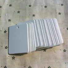 3,5*5 см Квадратная Белая чистая Крафт-Бумага бирки набор бумажных этикеток подарочные бирки с пеньковой веревкой 400 шт./партия