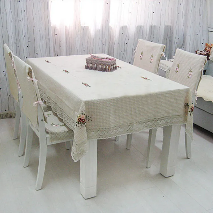 Ранг ткань льняные скатерти обеденный стол покрытие кофейная скатерть подушка и чехол для стула