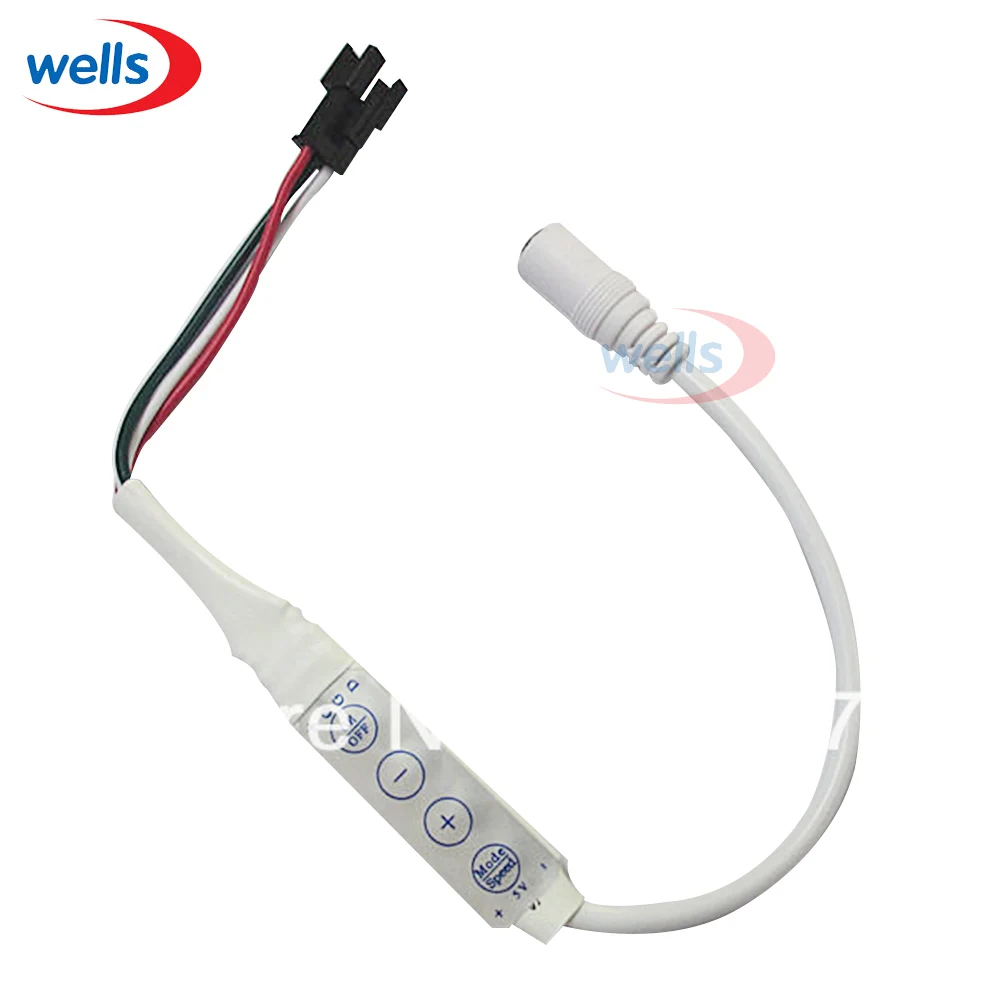 

New 300 Changes DC 5V To 3 Pin 4key WS2811 WS2812 WS2812B LED Strip Mini Controller