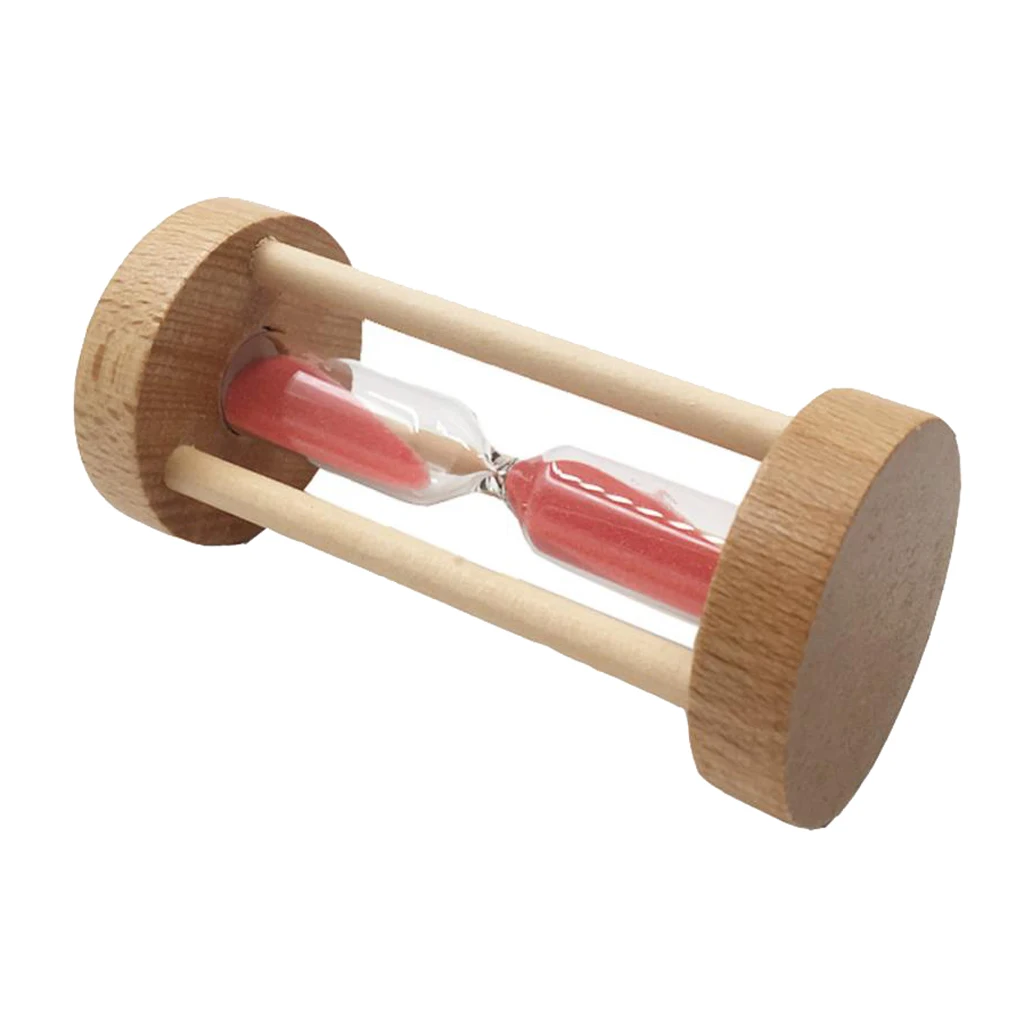 1Pcs 3minutes Wooden Frame Colorful Hourglass Sandglass Sand Clock Timers Kitchen Egg Cooking Timer Counts Watch