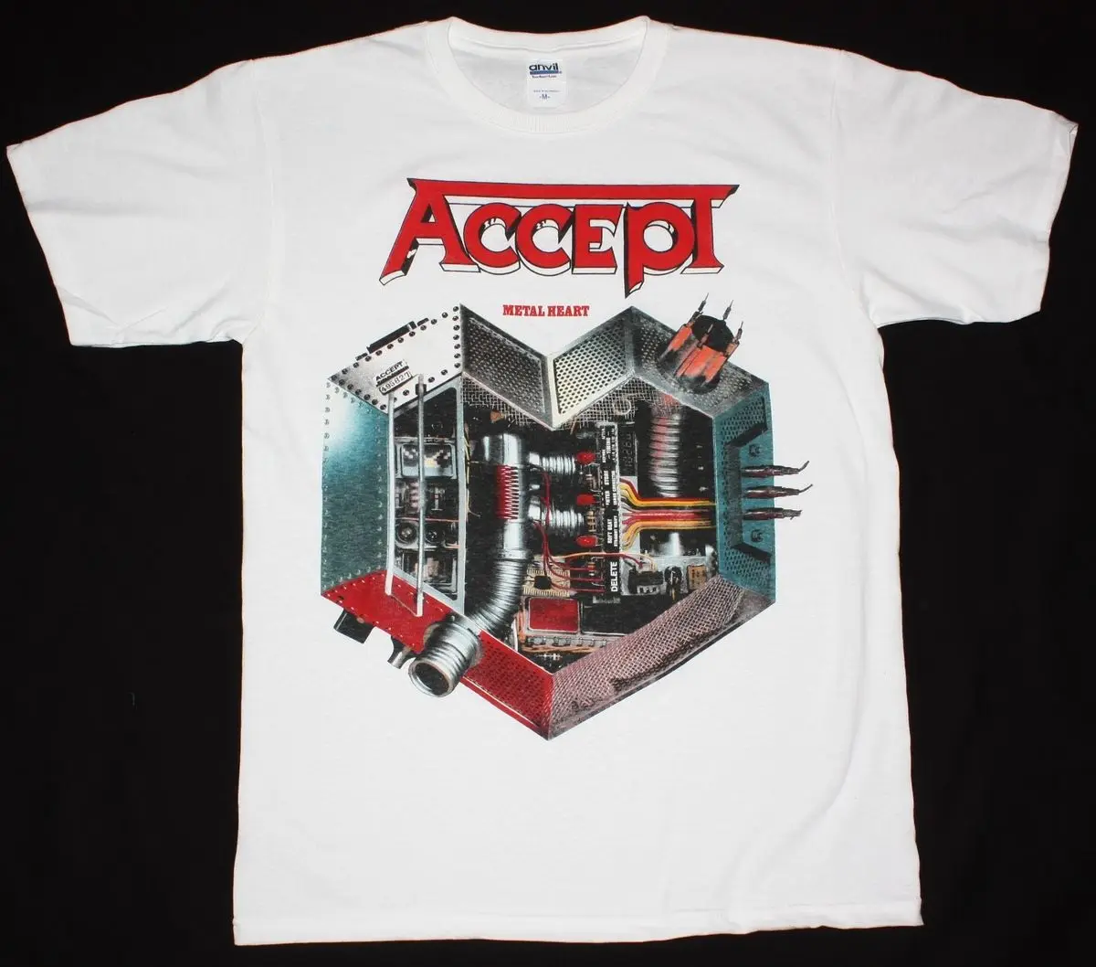 ACCEPT METAL HEART UDO HEAVY METAL BAND WILD RAGE NEW WHITE T SHIRTO 