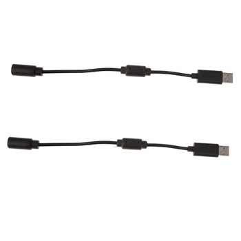 

2pcs/lot USB Breakaway Adapter Cable for Xbox 360 Wired Controllers for Xbox 360 Rock Band and for Guitar Hero Charging Cord