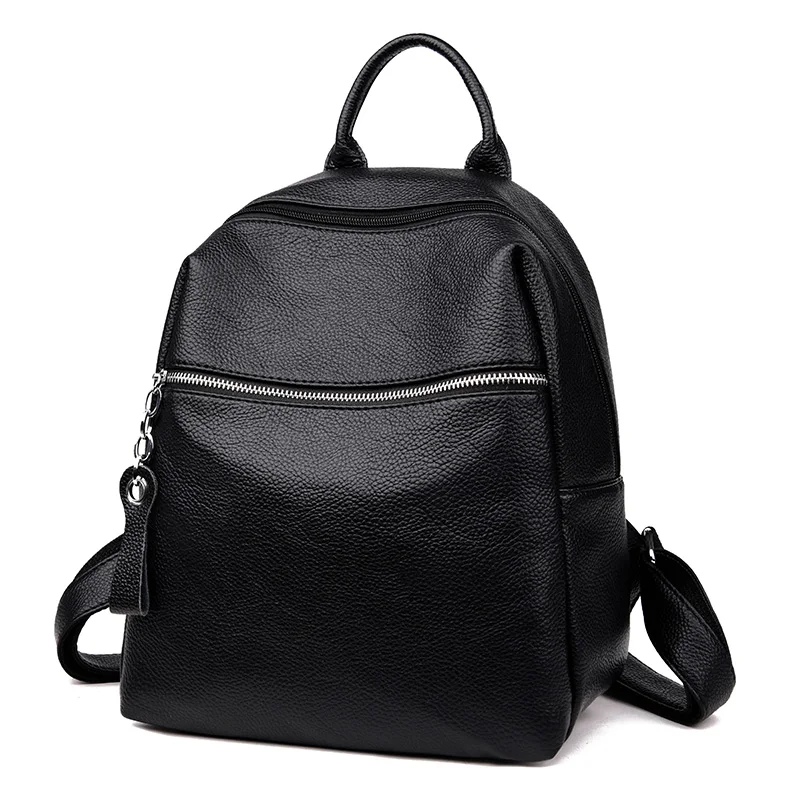 Vfemage дизайнерский рюкзак женский кожаный рюкзак женский маленький рюкзак школьный рюкзак для девочек Повседневная дорожная сумка Sac a Dos Mujer - Цвет: Black