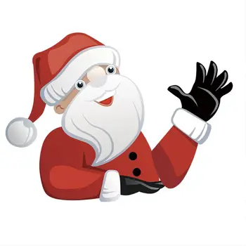 

Christmas Windshield Decorative Sticker Cute Santa Claus Waving Car Windshield Wiper Decal Sticker, Removable PVC Sticker Car