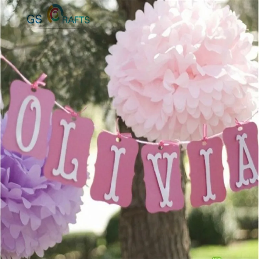 

50cm 1pcs Paper PomPom Tissue Flower Balls For Home Wedding Party Car Room Decoration Mariage Pompon Crafts Supplies