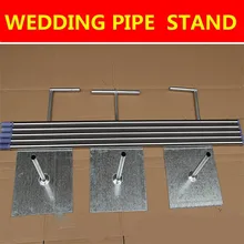 Top Quality Wedding Backdrop Decoration Stand Stainless Steel Pipe Gauze Curtain Stent 3*3m 3*6m 4*4m 4*8m Available
