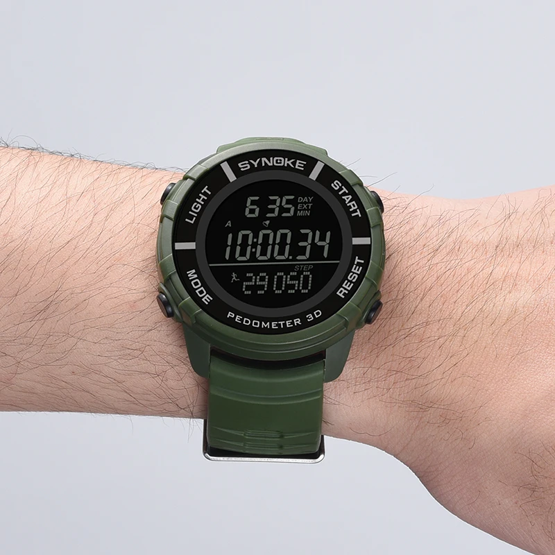 

SYNOKE Relogio Masculino Men Sport Watches LED Fashion Resistant Waterproof Electronic Wrist Digital Watch Military Men's Clock