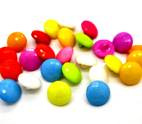 

100Pcs Mixed Round Flower Acrylic Sewing Buttons For Kids Clothes Scrapbooking Decorative Botones Handicraft DIY Accessories