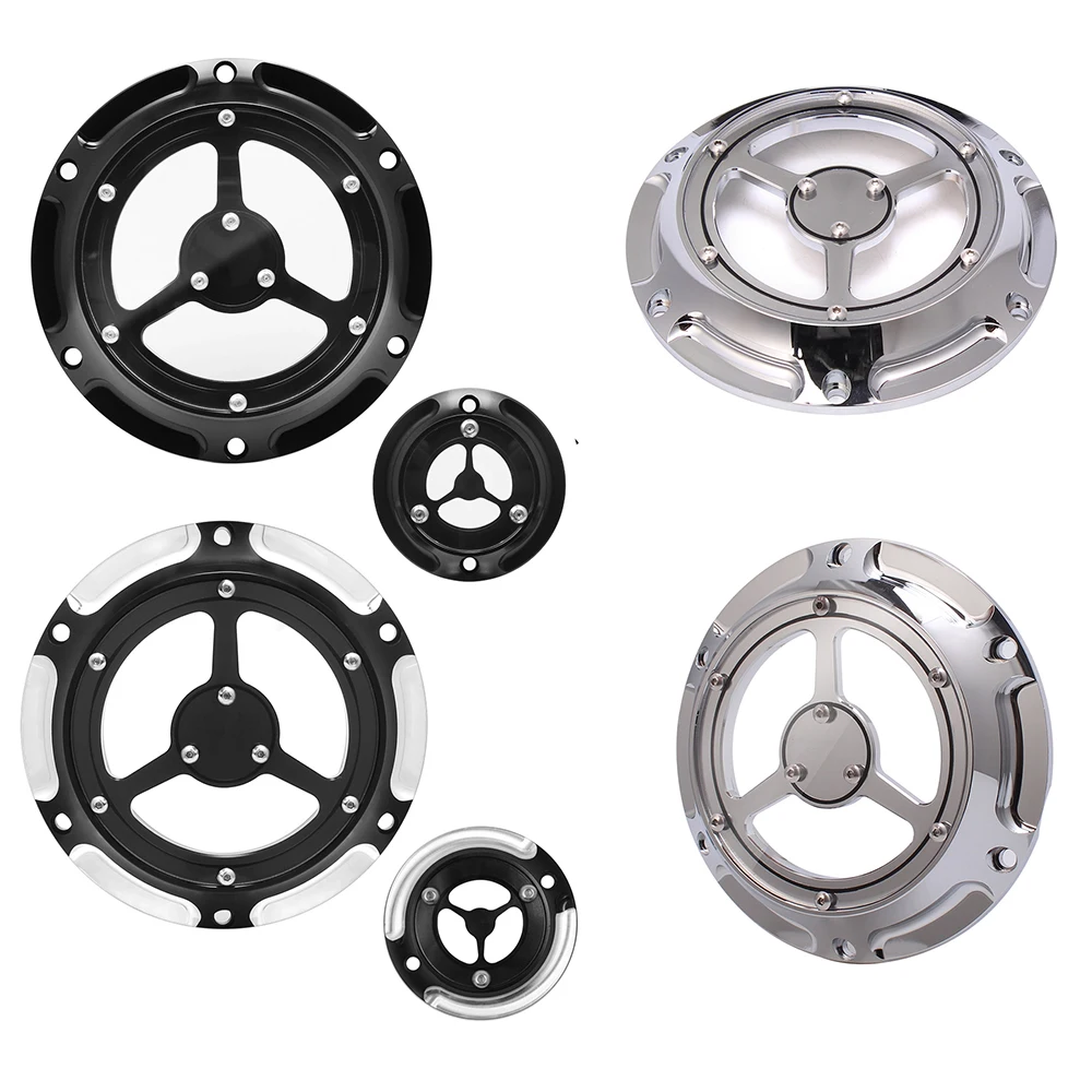 

Black 6-Hole Derby Cover Timing Timer Cover For Harley Sportster XL XR 883 1200 Nightster Low 2004- 2017