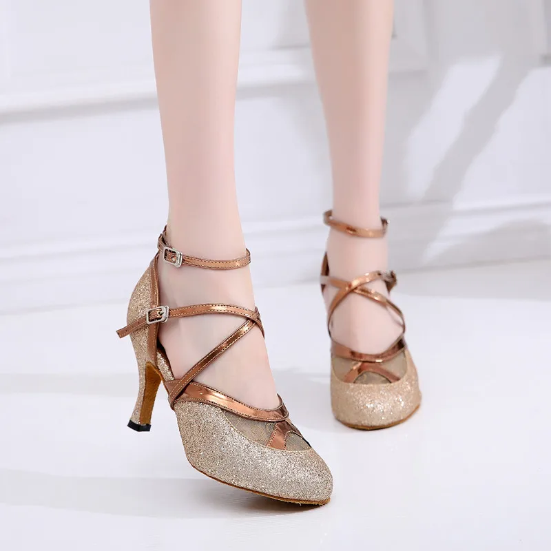 

Coupons and Promotions Black Female Shoe Gold Ballroom Shoes for Women Silver Dance Shoes for Woman