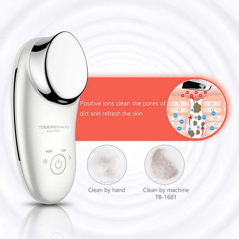 TOUCHBeauty новое мини ультразвуковое устройство для массажа лица ионная инфузия